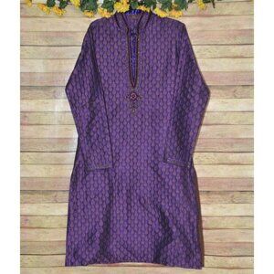 Traditional Indian Pakistan Wedding Groom Sherwani Size 40  Purple Velvet Beaded